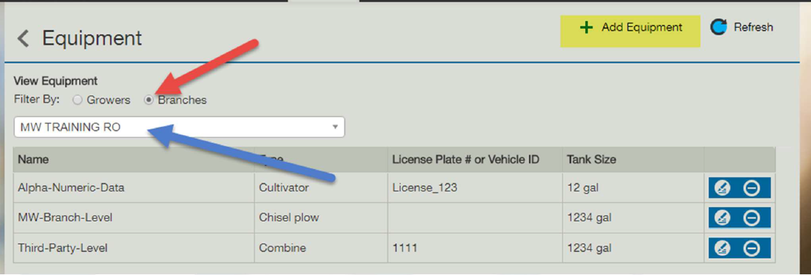 Adding Equipment – AgVerdict Help Page