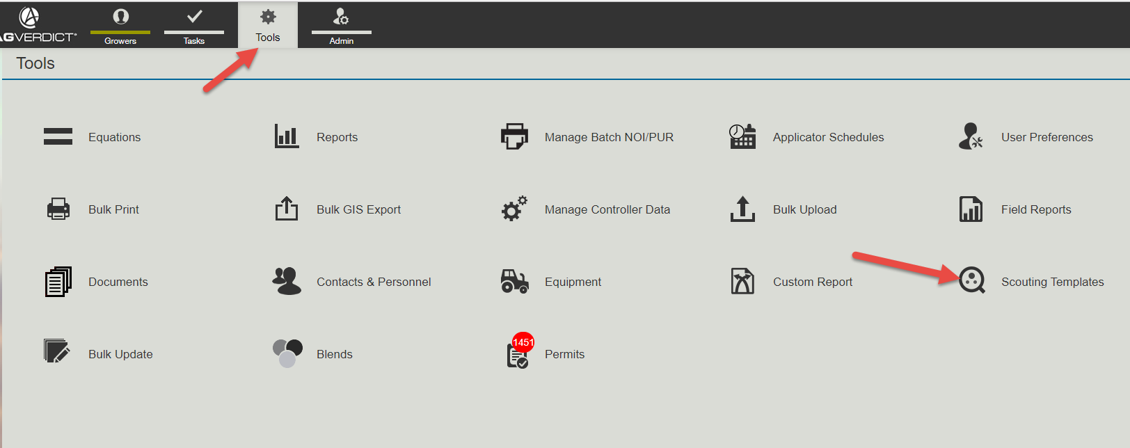 Creating a Scouting Template – AgVerdict Help Page